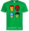 Мужская футболка Марвел герои Зеленый фото