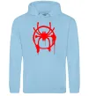 Мужская толстовка (худи) Паук Майлз Моралес Голубой Мужская толстовка (худи) Паук Майлз Моралес Голубой фото