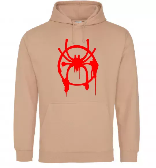 Женская толстовка (худи) Паук Майлз Моралес Песочный фото