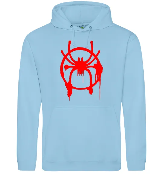 Женская толстовка (худи) Паук Майлз Моралес Голубой фото