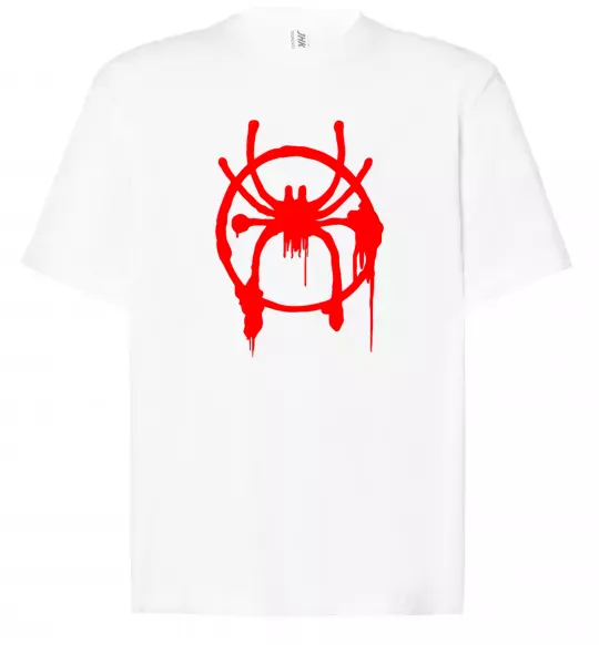 Футболка Оверсайз Паук Майлз Моралес Белый фото