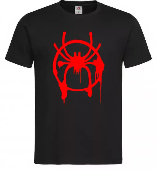 Чоловіча футболка Паук Майлз Моралес Чорний фото