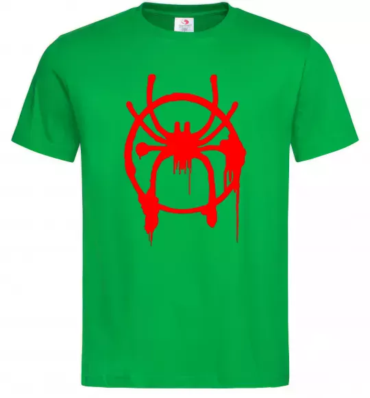 Чоловіча футболка Паук Майлз Моралес Зелений фото