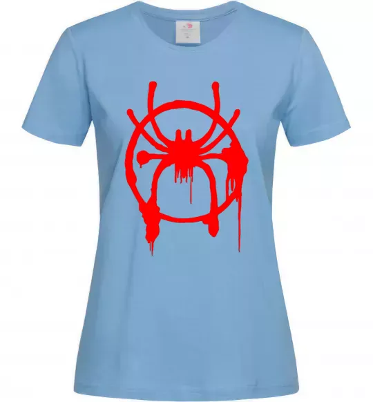 Жіноча футболка Паук Майлз Моралес Блакитний фото