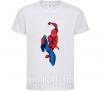 Детская футболка Человек паук с паутиной Белый фото