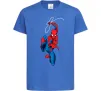Детская футболка Людина павук з павутиною Ярко-синий фото