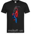 Мужская футболка Человек паук с паутиной Черный фото