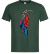 Чоловіча футболка Людина павук з павутиною Темно-зелений Чоловіча футболка Людина павук з павутиною Темно-зелений фото