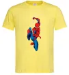 Чоловіча футболка Людина павук з павутиною Лимонний Чоловіча футболка Людина павук з павутиною Лимонний фото