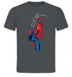 Чоловіча футболка Людина павук з павутиною Графіт Чоловіча футболка Людина павук з павутиною Графіт фото