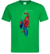 Чоловіча футболка Людина павук з павутиною Зелений Чоловіча футболка Людина павук з павутиною Зелений фото