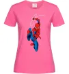 Женская футболка Людина павук з павутиною Ярко-розовый Женская футболка Людина павук з павутиною Ярко-розовый фото