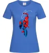 Женская футболка Людина павук з павутиною Ярко-синий Женская футболка Людина павук з павутиною Ярко-синий фото