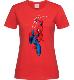 Жіноча футболка Людина павук з павутиною