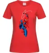 Женская футболка Людина павук з павутиною Красный Женская футболка Людина павук з павутиною Красный фото