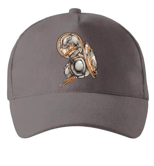 Кепка Капітан Америка Щит Марвел Серый фото