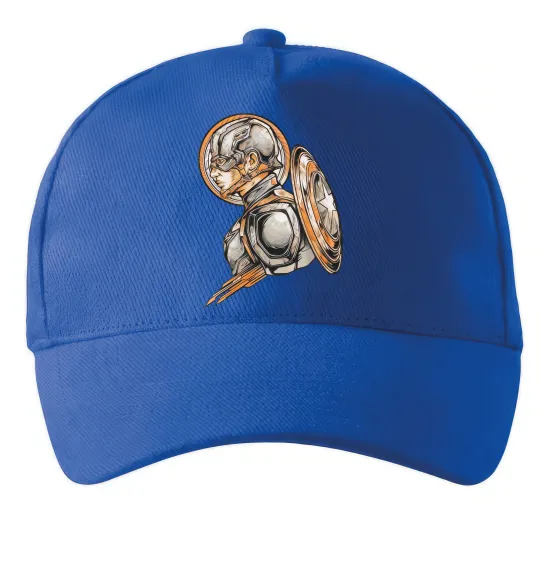 Кепка Капітан Америка Щит Марвел Ярко-синий фото