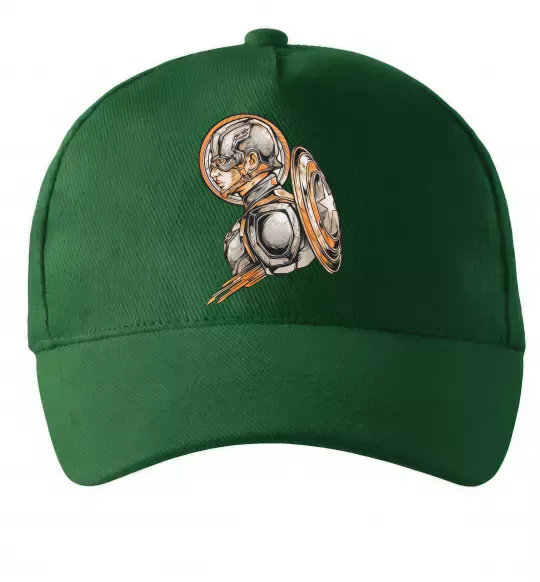 Кепка Капітан Америка Щит Марвел Темно-зеленый фото