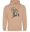 Жіноча толстовка (худі) Капітан Америка Щит Марвел Пісочний фото
