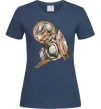 Жіноча футболка Капітан Америка Щит Марвел Темно-синій фото