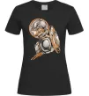 Жіноча футболка Капітан Америка Щит Марвел Чорний фото