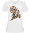Жіноча футболка Капітан Америка Щит Марвел Білий фото