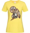 Жіноча футболка Капітан Америка Щит Марвел Лимонний фото