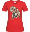 Жіноча футболка Капітан Америка Щит Марвел Червоний фото