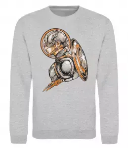 Свитшот Капітан Америка Щит Марвел Серый меланж фото