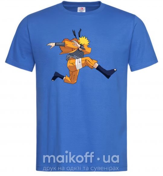Мужская футболка Naruto dabbing дэб Ярко-синий фото