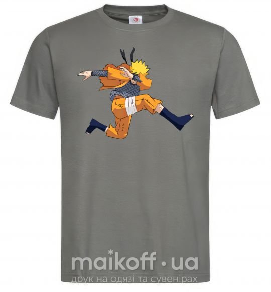 Мужская футболка Naruto dabbing дэб Графит фото
