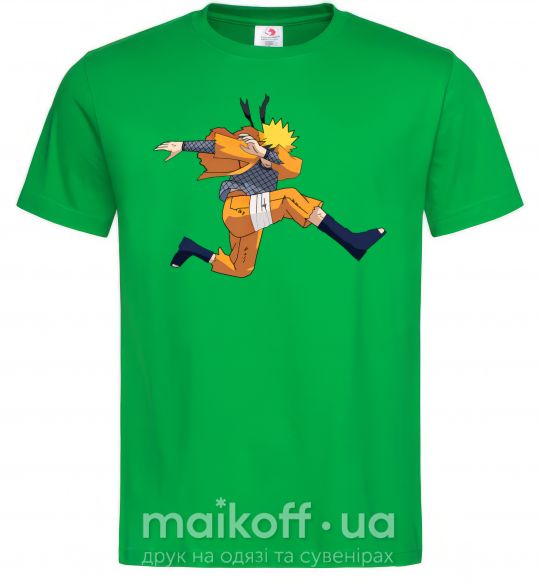 Мужская футболка Naruto dabbing дэб Зеленый фото