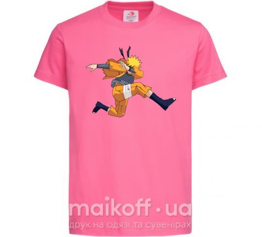 Детская футболка Naruto dabbing дэб Ярко-розовый фото