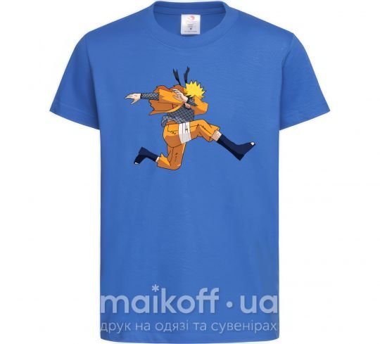Дитяча футболка Naruto dabbing дэб Яскраво-синій фото