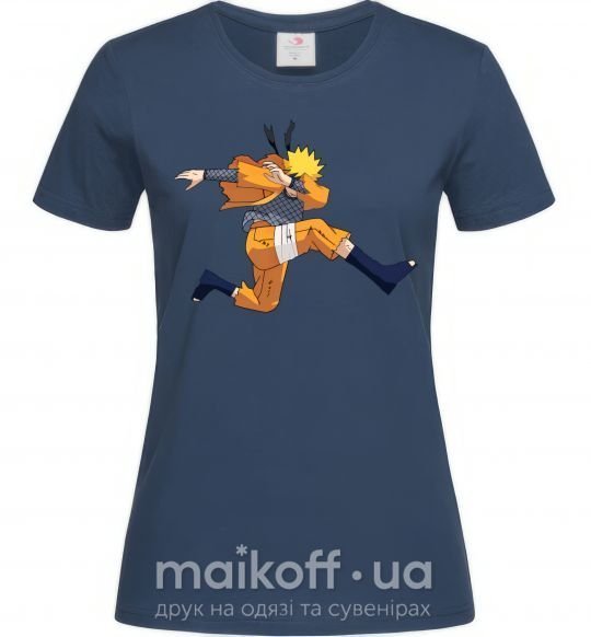 Жіноча футболка Naruto dabbing дэб Темно-синій фото