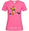 Женская футболка Naruto dabbing дэб Ярко-розовый фото