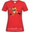 Женская футболка Naruto dabbing дэб Красный фото
