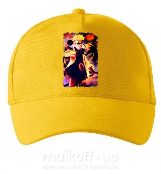 Кепка Naruto Kakasi аниме Солнечно желтый фото