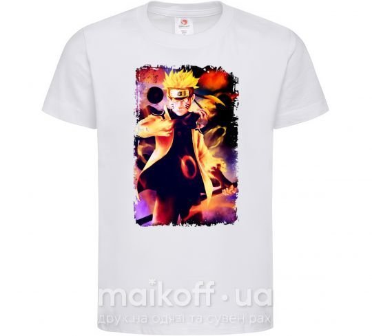 Детская футболка Naruto Kakasi аниме Белый фото
