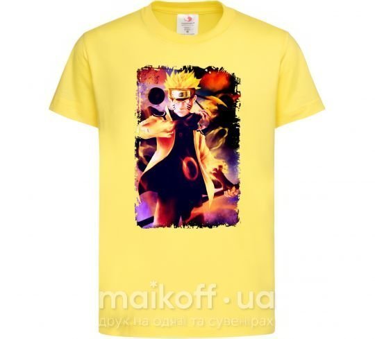 Дитяча футболка Naruto Kakasi аниме Лимонний фото