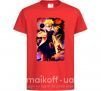 Детская футболка Naruto Kakasi аниме Красный фото