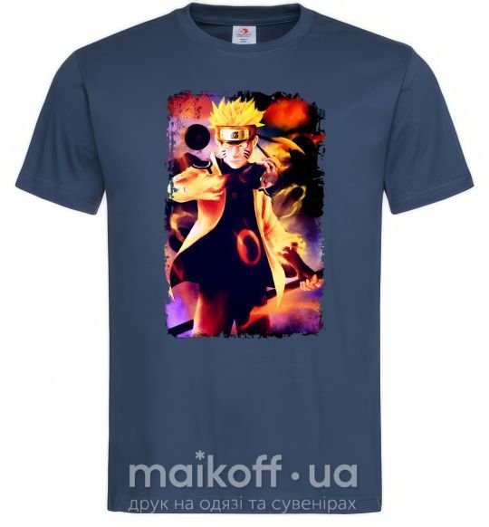 Мужская футболка Naruto Kakasi аниме Темно-синий фото