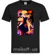 Мужская футболка Naruto Kakasi аниме Черный фото