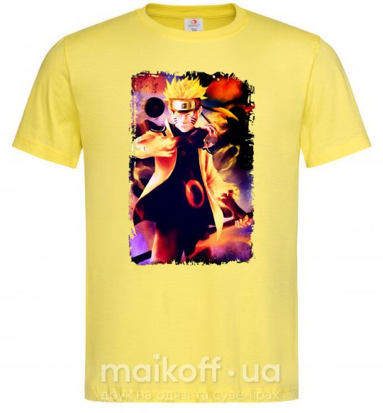 Мужская футболка Naruto Kakasi аниме Лимонный фото