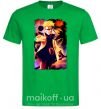 Чоловіча футболка Naruto Kakasi аниме Зелений фото