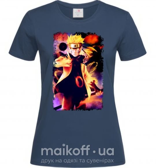 Женская футболка Naruto Kakasi аниме Темно-синий фото