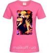 Жіноча футболка Naruto Kakasi аниме Яскраво-рожевий фото
