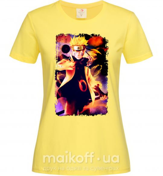 Жіноча футболка Naruto Kakasi аниме Лимонний фото
