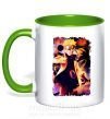 Чашка с цветной ручкой Naruto Kakasi аниме Зеленый фото