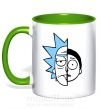 Чашка с цветной ручкой Rick and Morty Зеленый фото